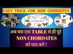 Easy trick for Non-Chordates | Animal Kingdom | ln vertebrates for neet 2021