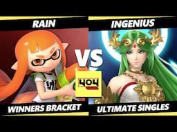 4o4 Weekly 25 - Rain~ (Inkling) Vs. iNGenius (Palutena) Smash Ultimate - SSBU