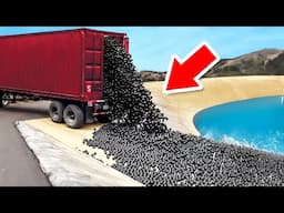 They Dumped 96 Million Balls into a Lake, Months Later They Scrambled To Get Them Out!