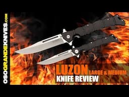 Cold Steel Luzon Folding Knife Comparison (Medium 20NQL and Large 20NQX) | OsoGrandeKnives