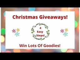 Christmas & New Year Giveaways! Win lots of goodies!