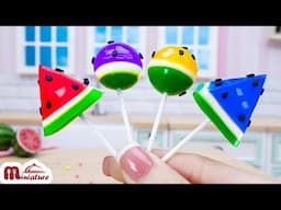 Amazing Miniature Fruits Watermelon Jelly Recipe | ASMR Cooking Mini Food