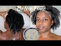 Bentonite Clay Detox Mask for soft moisturized 4c natural hair