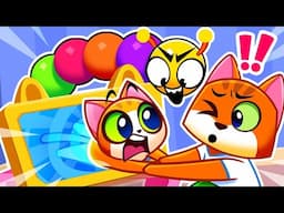 Hungry Worm VS Super Kittens 🎮 Don't Get Too Into The Games 🌟 Interactive Cartoons by Purr-Purr