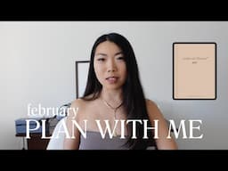 PLAN WITH ME | February Digital Planning - Monthly Routine Mindfulness Practice