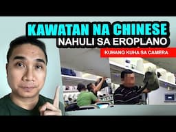 MAGNANAKAW NA CHINESE SA EROPLANO NAKUNAN NG VIDEO | BAG THIEFT MALAYSIA   SINGAPORE