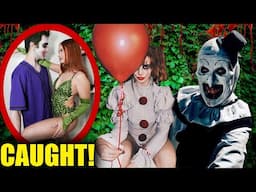 POSION IVY & JOKER vs HARLEY & ART THE CLOWN!🍃🤡 (full battles)