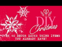 40+ DIY Christmas Decor Hacks Using Items You Already Have! Zero Painting! #christmas