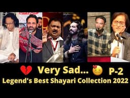 Very Sad Legend's Best Shayari Collection 2022 | Tahzeeb Hafi | Waseem Barelvi | Jaun Elia | Poetry