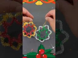 Manualides de Navidad | Colgante Estrella Navideña #adornosnavideños #navidad #craft #diy