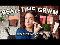 get ready with me in real-time: no cuts, no edits (super relaxing and chill vibes)