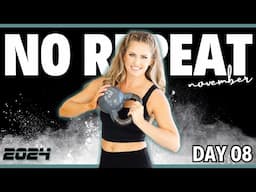 Day 08: No Repeat Kettlebell Pyramid Workout - Full Body Workout | No Repeat