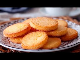 Galletas de mantequilla FÁCILES con solo 3 ingredientes