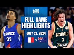 FRANCE vs AUSTRALIA Full Game Highlights July 21, 2024 (Friendly International Games)