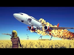 Plane Crashes in Real Life Perspective | Besiege