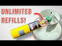 Save Money! Refill Propane Cans At Home! (EASY DIY TUTORIAL)