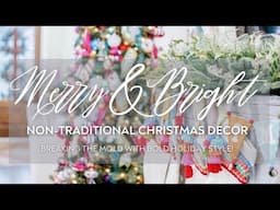 Non Traditional Christmas Decorating, Bold and Bright Christmas, Christmas Trend 2024