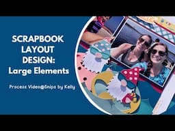 Simple Scrapbook Layout Design with Large Elements