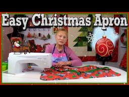 Easy Christmas Apron | The Sewing Room Channel