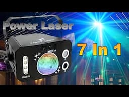 LED Disco Light with Colorful Rotating Laser Effects