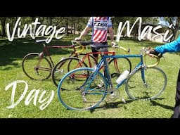 Vintage Bicycle Ride! California Masi Gran Criterium Day! 3 Vintage Masi Road Bikes on the Trail!