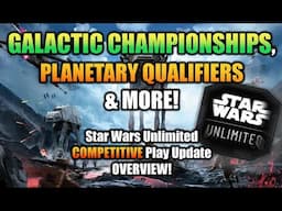 HUGE NEWS! 🔥 Star Wars Unlimited Competitive Play UPDATE! 🔥