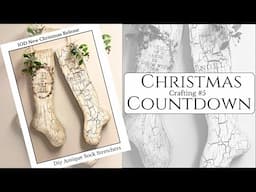 DIY Christmas Decor: Antique Sock Stretchers Featuring the New IOD Christmas Release