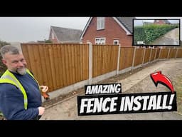 One of the BEST FENCE INSTALLS on Youtube by D&J Projects! CRAZY TRANSFORMATION