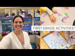 First Grade Teacher Vlog // geometry, digraphs, fractions, and HMH Into Reading (first grade)