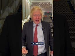 Boris Johnson: Ukrainians are Paying for the Freedom of All of Us