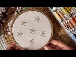 How to make easy embroidery flowers  || Embroidery video || Embroidery for Beginners