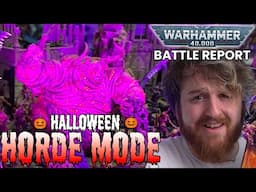 🔴HORDE MODE Battle report! | Blood Angels vs Zombies! Halloween Special