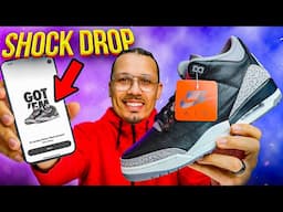 SHOCK DROP Air Jordan 3 Black Cement 2024