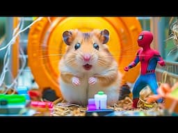 🍄Hamster Escapes the Super Mario Maze in Real Life 🐹 Hamster Maze