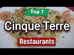 Top 5 Restaurants to Visit in Cinque Terre | Italy - English