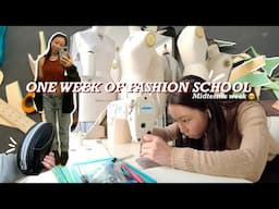 one week of fashion school, midterms week NYC Parsons art school vlog