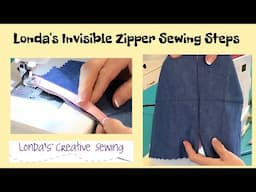 Invisible Ziper Sewing Steps