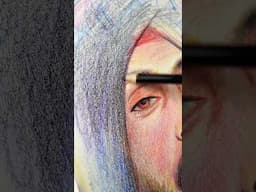 @diljitdosanjh  Color Pencil Sketch #artshorts #artvideos