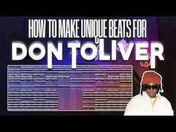 how to make a DON TOLIVER type beat from SCRATCH (FL Studio Cookup)