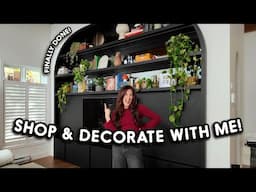 let's go home decor shopping & decorate my new bookshelf! (ft. my interior designer!)