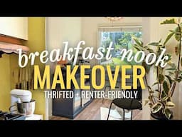 BREAKFAST NOOK MAKEOVER ✨☕ DIY Coffee Bar + Kitchen Storage Solutions!