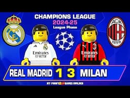 Real Madrid vs Milan 1-3 : Champions League 2024/25 Goals Highlights in Lego