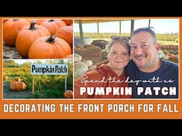 Decorating the front porch + COME ALONG to the PUMPKIN PATCH | Jackery 2000 v2 Solar Generator