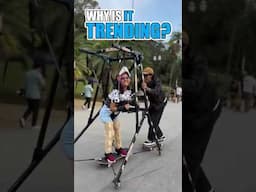 Children with different disabilities enjoy skateboarding on special modified boards.