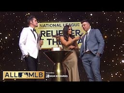 Ryan Helsley accepts the Trevor Hoffman NL Reliever of the Year Award