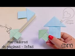 Origami - Marcadores de páginas - Setas {DIY}