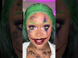 OMG! THIS JOKER MAKEUP TUTORIAL 😱🔥💚 #joker #makeuptutorial #halloween #suicidesquad