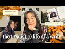 🎃 a realistic week in my life as a writer (bday edition) // autumn writing vlog