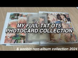 my full TXT OT5 album & soobin non album photocard collection 2024!