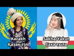 How similar are Kazakh and Sakha/Yakut?